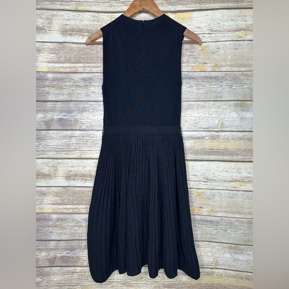 Ted Baker Alicii Bow Belt Knit Fit & Flare Dress Black 1 (USA 0-2) - Picture 4 of 8